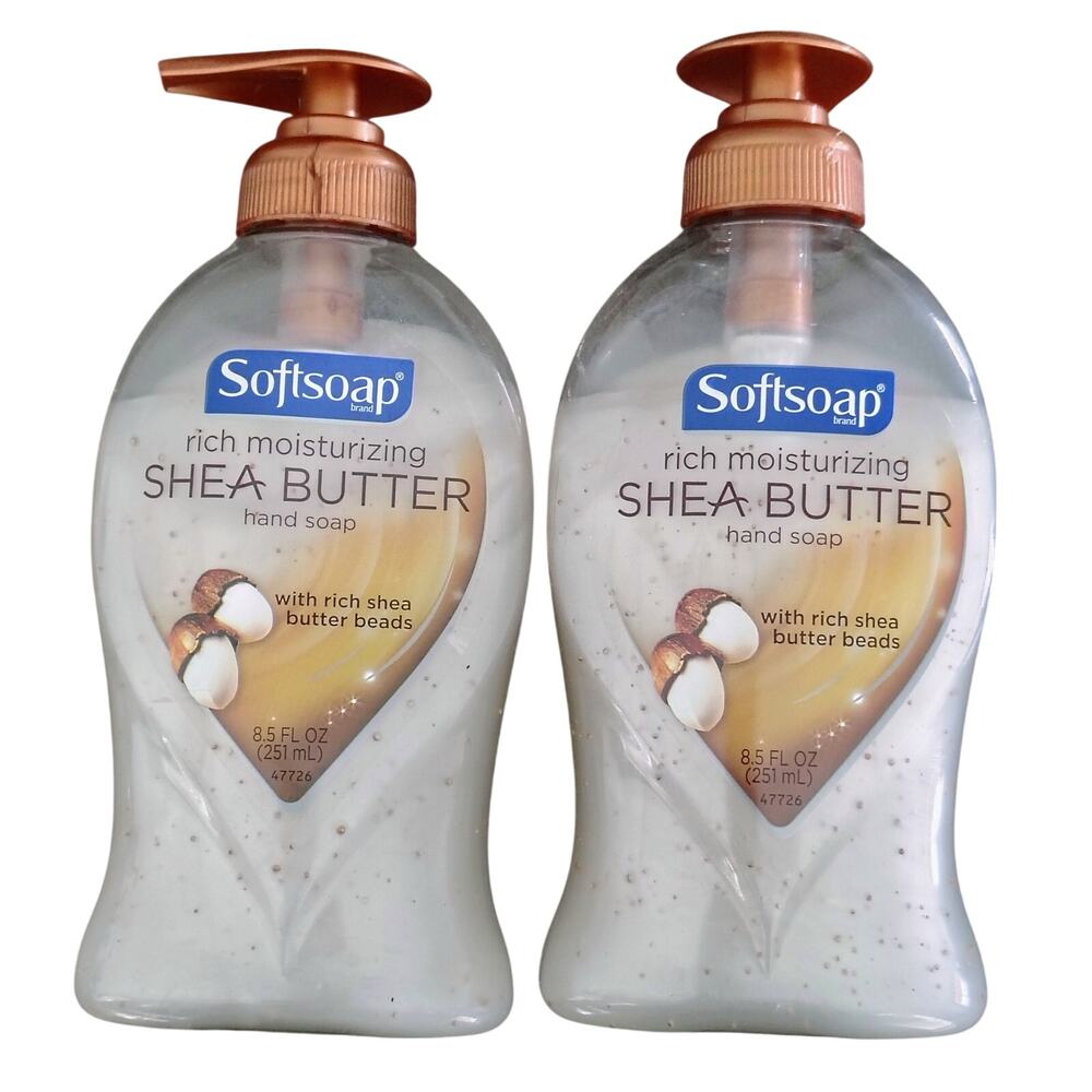 2 Softsoap Rich Moisturizing Shea Butter Pump Hand Soap 8.5 oz Discontinued